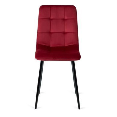 Стул бархатный MEBEL ELITE PERU Velvet, Бордовый фотография