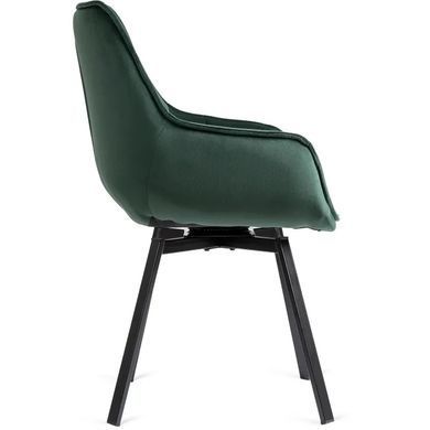 Стілець поворотний оксамитовий MEBEL ELITE LUNA Velvet Зелений фотографія