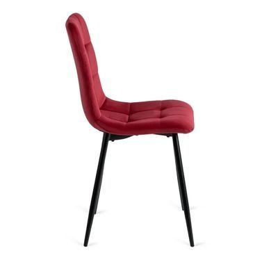 Стул бархатный MEBEL ELITE PERU Velvet, Бордовый фотография