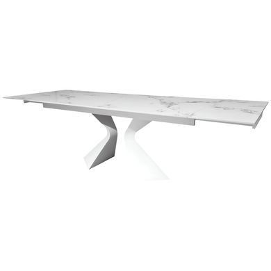 Стіл розкладний DUNA GOLDEN JADE Concepto 180(260)x90 Кераміка Білий Глянець фотографія