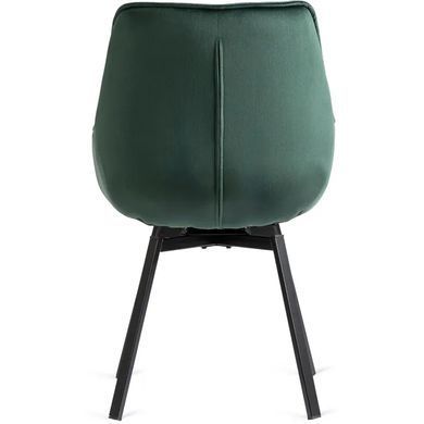 Стілець поворотний оксамитовий MEBEL ELITE LUNA Velvet Зелений фотографія