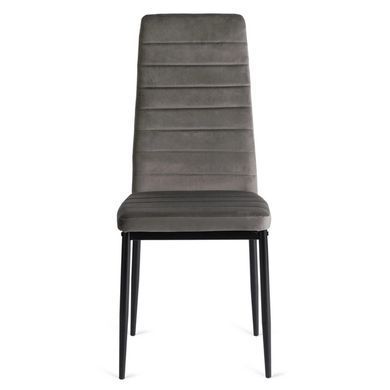 Стул бархатный MEBEL ELITE NARIS Velvet Серый фотография
