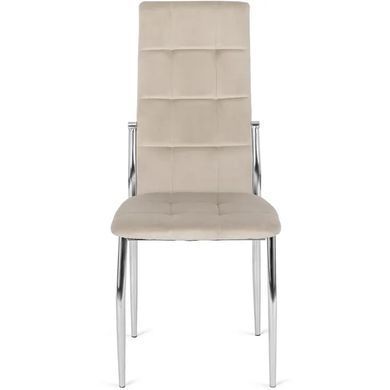 Стул бархатный MEBEL ELITE MOLLY Velvet Бежевый фотография