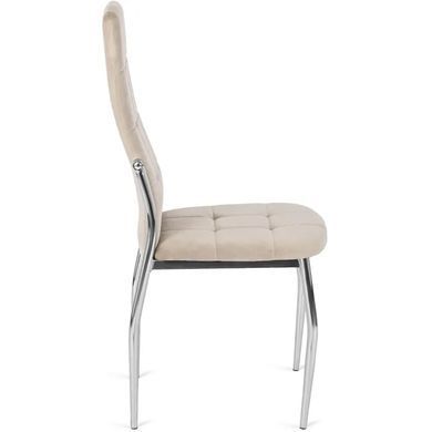 Стул бархатный MEBEL ELITE MOLLY Velvet Бежевый фотография