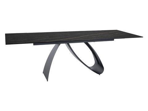 Стол Обеденный DIUNA CERAMIC Signal NOIR DESIRE 160(240)X90 Черный Мат/ Черный мат фотография