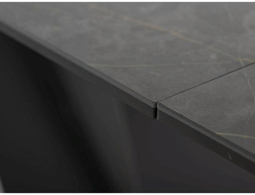 Стіл Обідній DIUNA CERAMIC Signal NOIR DESIRE 160(240)X90 Чорний Мат/ Чорний мат фотографія