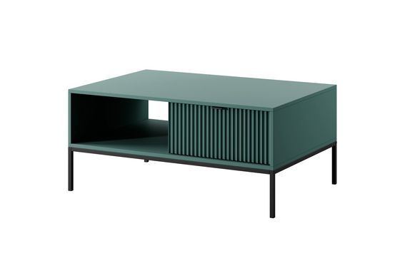 Стол журнальный Perfect Home Новая/Nova с 2 ящиками и черными ножками L104 Лабрадор фотография