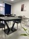 Стіл розкладний ELVI BLACK MARBLE Concepto 120(180)x80 Кераміка Матовий Чорний