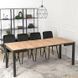 Стол раскладной MEBEL ELITE BEN 80(200)х80 см Дуб крафт