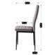 Стул бархатный MEBEL ELITE NARIS Velvet Серый