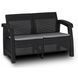 Комплект садових меблів MEBEL ELITE OKLAND Чорний