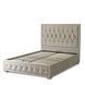 Ліжко двоспальне оксамитове MEBEL ELITE EVAN Velvet 140x200 см Сірий