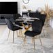 Стол MEBEL ELITE BALI 100х100 см Черный/Золото