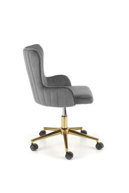Кресло поворотное TIMOTEO Velvet Halmar Серый фотография
