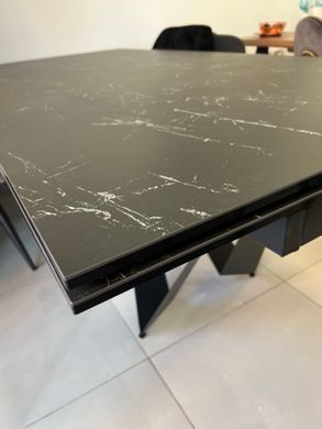 Стол раскладной FJORD BLACK MARBLE КЕРАМИКА 200-300 см Concepto Черный фотография