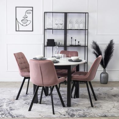 Стул бархатный MEBEL ELITE RICK Velvet Розовый фотография