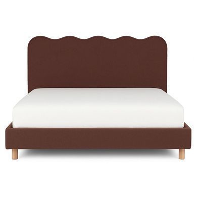 Кровать двуспальная MEBEL ELITE IZMIR 160x200 см Рыжий фотография