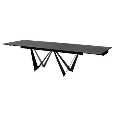 Стол раскладной FJORD BLACK MARBLE КЕРАМИКА 200-300 см Concepto Черный фотография