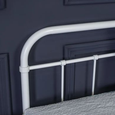 Ліжко односпальне металеве 90x200 см MEBEL ELITE PABLO чорний фотографія