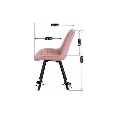 Стул бархатный MEBEL ELITE RICK Velvet Розовый фотография