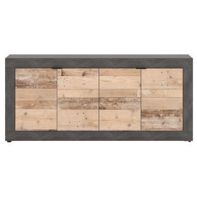 Комод MEBEL ELITE BLAGO 2 180 сірий/необроблений дуб фотографія