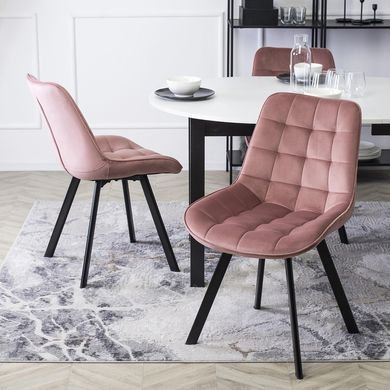 Стул бархатный MEBEL ELITE RICK Velvet Розовый фотография