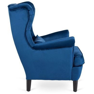 Крісло м'яке оксамитове MEBEL ELITE KLARIS 2 Velvet Синій фотографія
