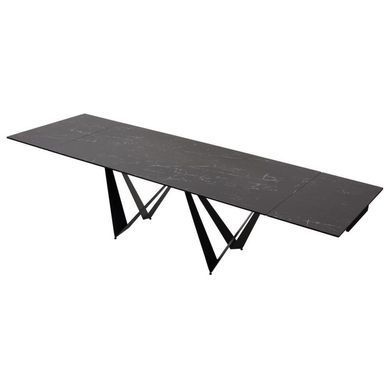 Стол раскладной FJORD BLACK MARBLE КЕРАМИКА 200-300 см Concepto Черный фотография