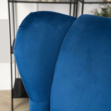 Крісло м'яке оксамитове MEBEL ELITE KLARIS 2 Velvet Синій фотографія
