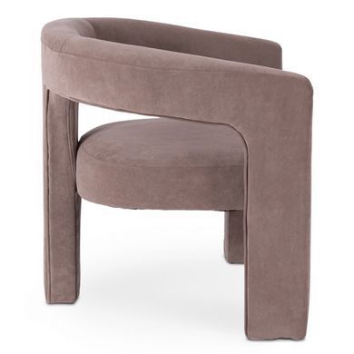 Крісло м'яке MEBEL ELITE LILLE Velvet Коричневий фотографія