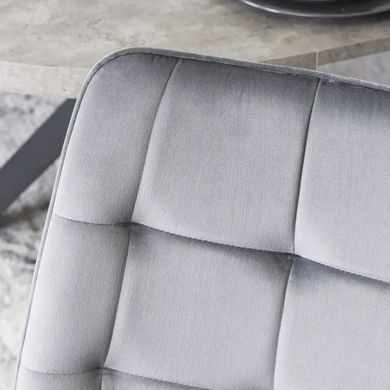 Стул бархатный MEBEL ELITE RIO Velvet, Серый фотография