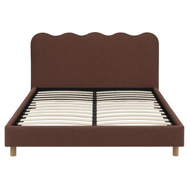 Кровать двуспальная MEBEL ELITE IZMIR 160x200 см Рыжий фотография