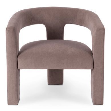 Крісло м'яке MEBEL ELITE LILLE Velvet Коричневий фотографія
