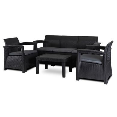Комплект садових меблів MEBEL ELITE BRANDON Чорний