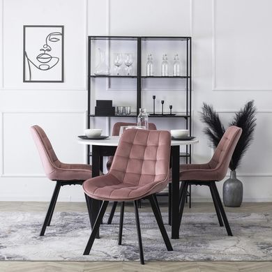 Стул бархатный MEBEL ELITE RICK Velvet Розовый фотография