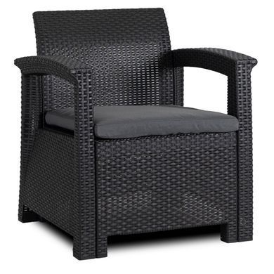 Комплект садових меблів MEBEL ELITE BRANDON Чорний