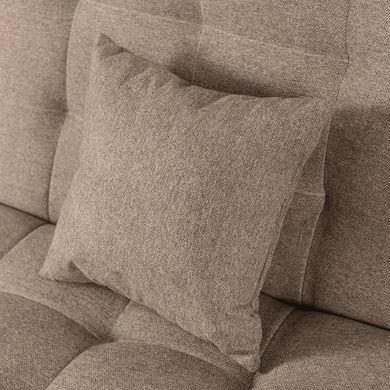 Диван розкладний MEBEL ELITE NEPAL 187 см Коричневий фотографія