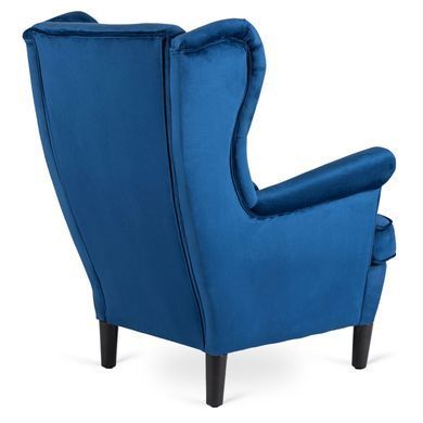 Крісло м'яке оксамитове MEBEL ELITE KLARIS 2 Velvet Синій фотографія
