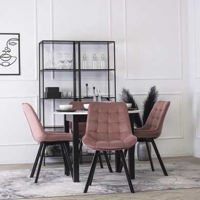 Стул бархатный MEBEL ELITE RICK Velvet Розовый фотография