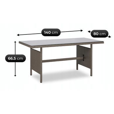 Комплект садовой мебели MEBEL ELITE GEORGIA Серый