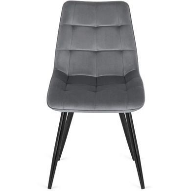 Стул бархатный MEBEL ELITE RIO Velvet, Серый фотография