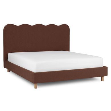 Кровать двуспальная MEBEL ELITE IZMIR 160x200 см Рыжий фотография