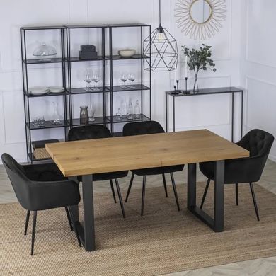 Стул бархатный MEBEL ELITE VIKI Velvet черный фотография