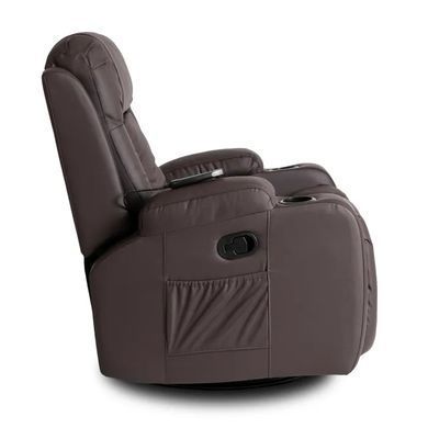 Масажне крісло MEBEL ELITE BOX екошкіра Темно-коричневий фотографія