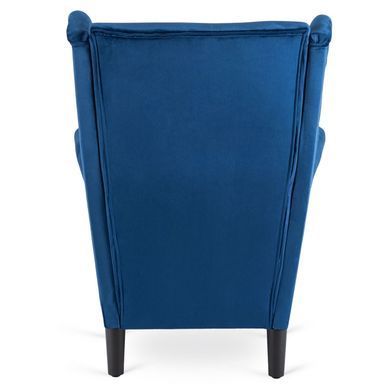 Крісло м'яке оксамитове MEBEL ELITE KLARIS 2 Velvet Синій фотографія