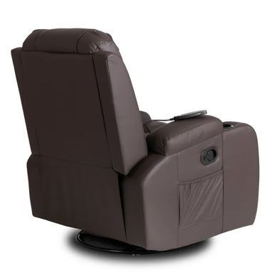 Масажне крісло MEBEL ELITE BOX екошкіра Темно-коричневий фотографія