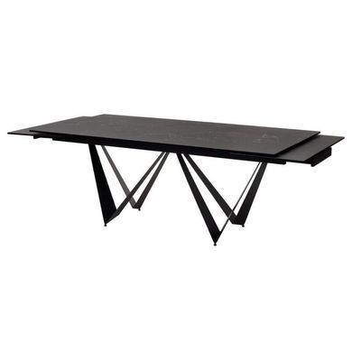 Стол раскладной FJORD BLACK MARBLE КЕРАМИКА 200-300 см Concepto Черный фотография
