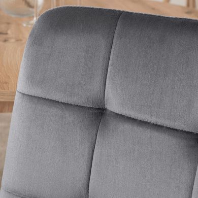Комплект стіл MEBEL ELITE HARRY 102(142)х102 см,, дубовий ремісник, та 4 стільців FREDY, сірого кольору фотографія