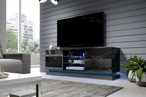 ТВ Тумба QIU Cama 160 Чорний фотографія
