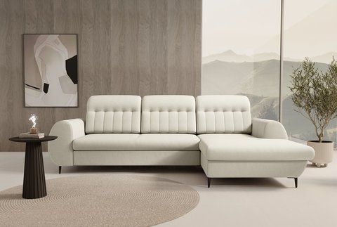 Диван кутовий розкладний BIANCO на ніжках Perfect Home Польща фотографія
